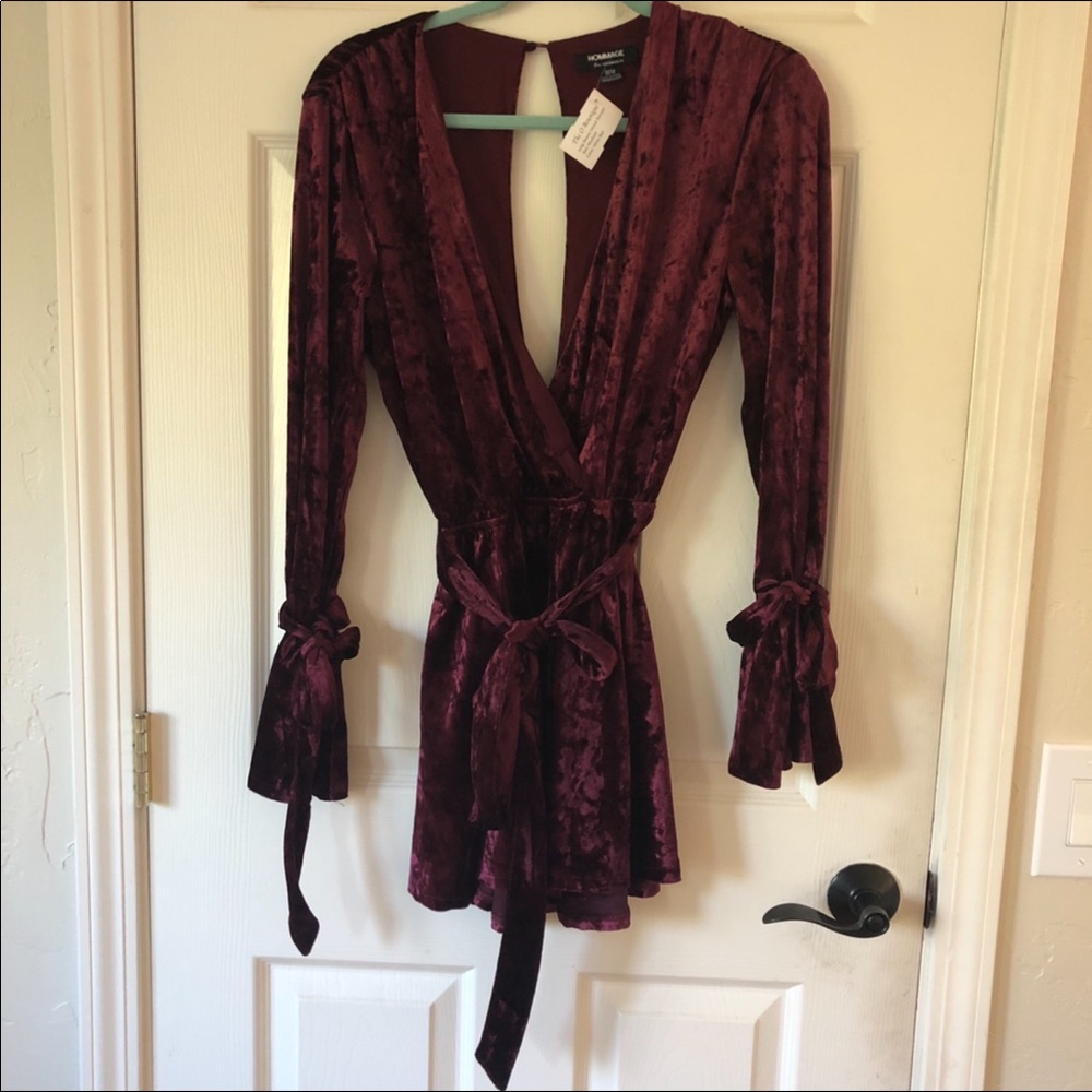 Velvet Romper NWT